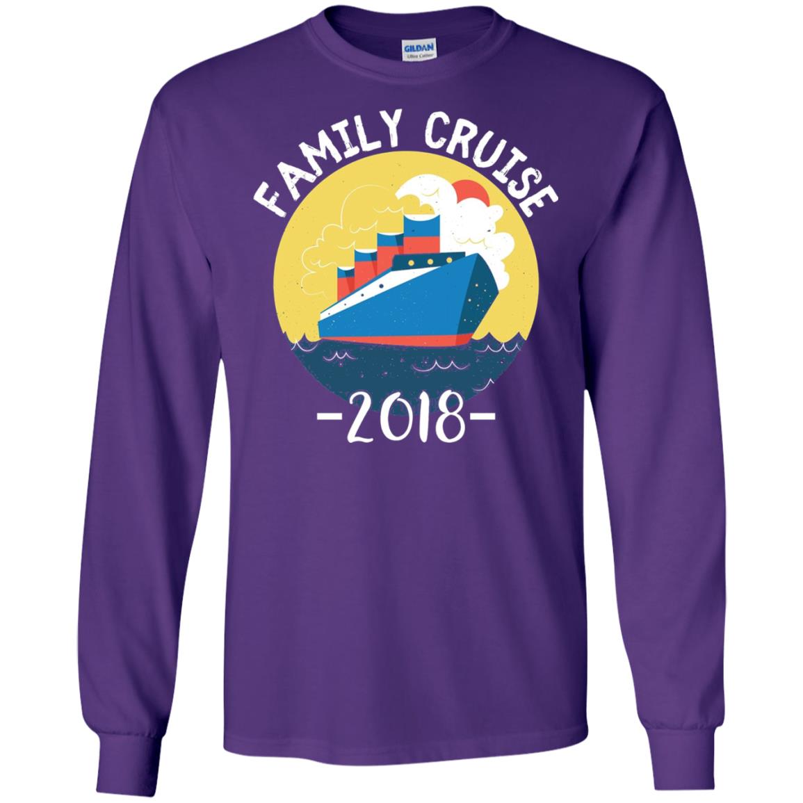 Summer Holiday T-shirt Family Cruise 2018 Purple