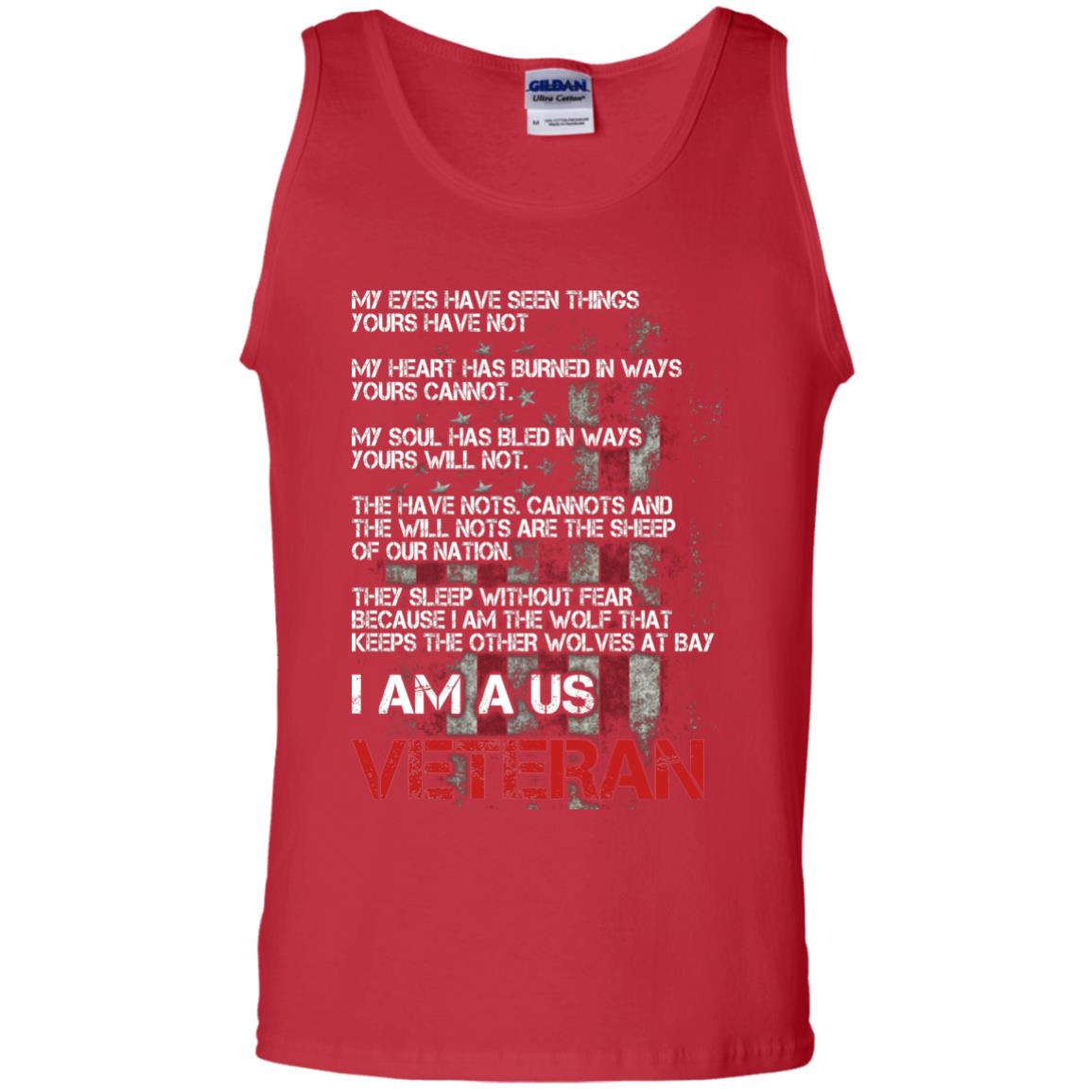 I Am A Us Veteran My Eyes My Heart My Soul Red