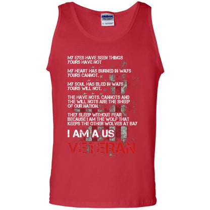 I Am A Us Veteran My Eyes My Heart My Soul Red