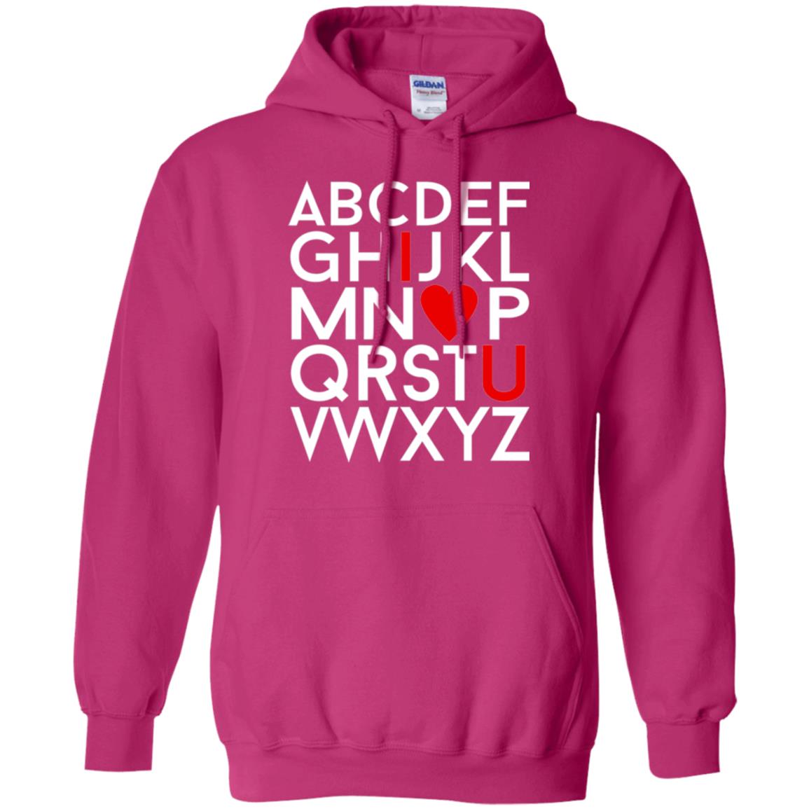 Happy Valentine_s Day Shirt, Alphabel I Love You Heliconia