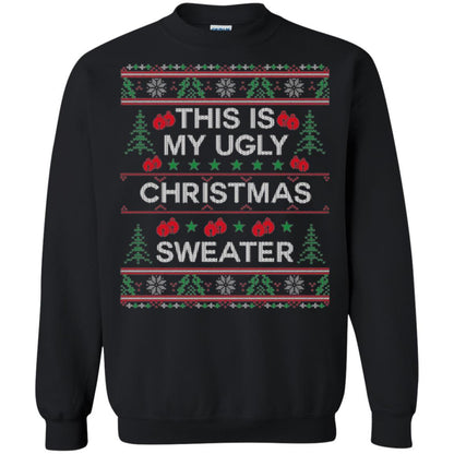 Christmas T-shirt This Is My Ugly Christmas Sweater Black