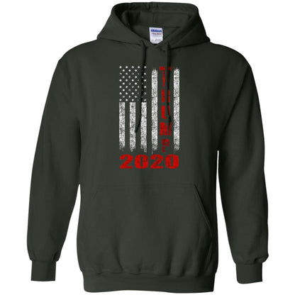 American Flag Vintage Design Trump 2020 T-shirt Forest Green