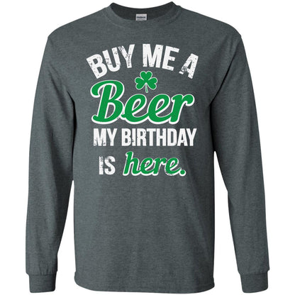 Buy Me A Beer Saint Patricks Day T-shirt Dark Heather