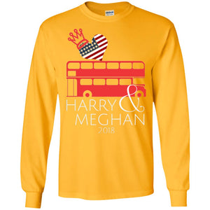 Harry And Meghan Royal Wedding Love Bus Usa T-shirt