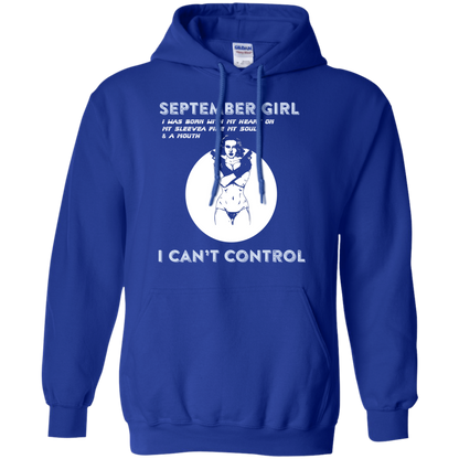 September Girl I Was Born With My Heart T-shirt Royal