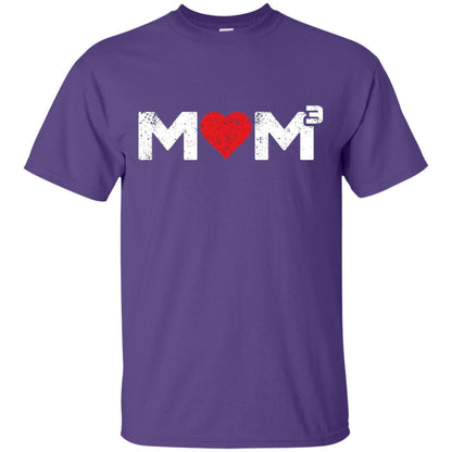 Mom3 Cubed Mother_s Day Mommy T-shirt Purple