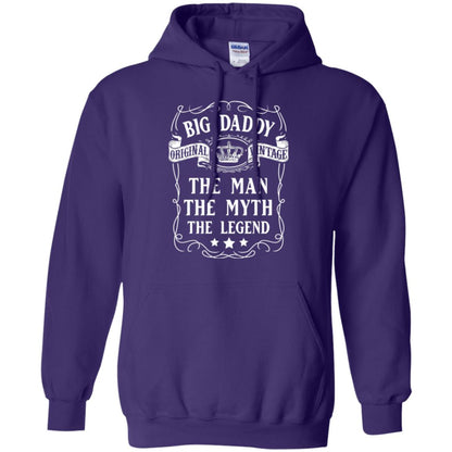 Big Daddy Original Vintage The Man Myth Legend Grandfather T-shirt Purple