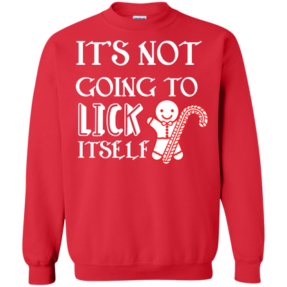 Christmas T-Shirt It's Not Going To Lick Itself Red