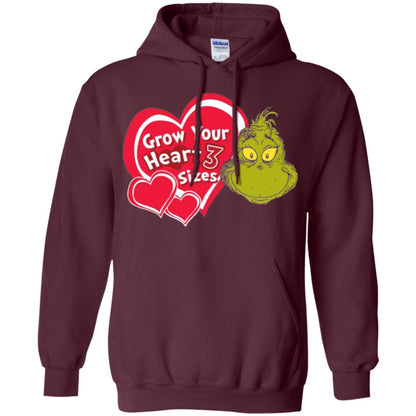 Dr. Seuss Grinch T-shirt Grow Your Heart 3 Sizes Maroon