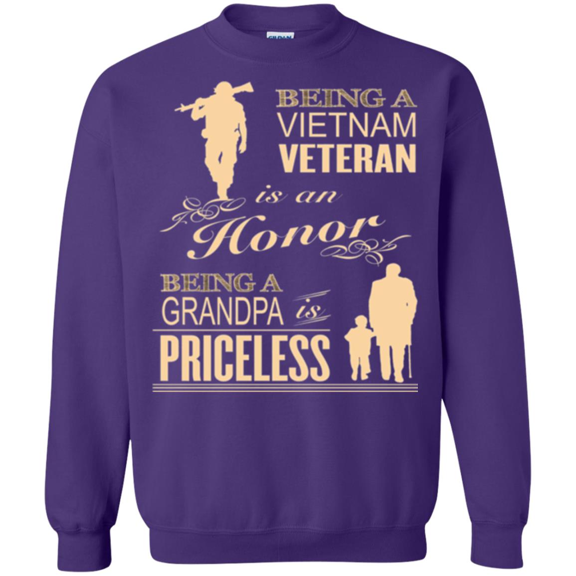 Veteran T-shirt Being A Vietnam Veteran Is An Honor Purple