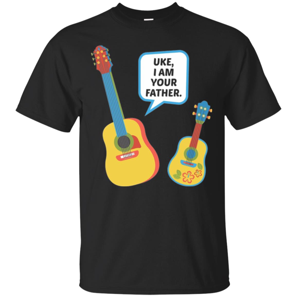Ukulele Lovers T-shirt Uke I Am Your Father Black