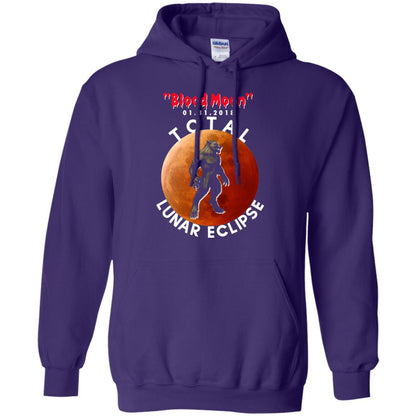 Best Total Lunar Eclipse Shirt 2018 - Blood Moon Werewolf T-shirt Purple