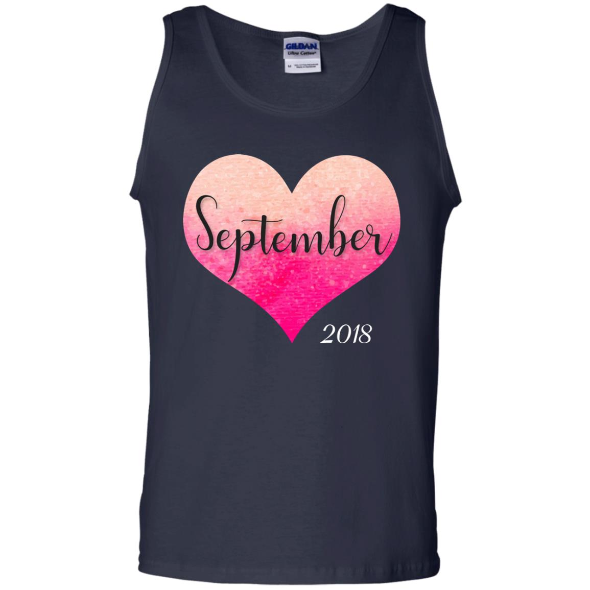 Pregnancy Reveal Announcement Party September 2018 Shirt Navy