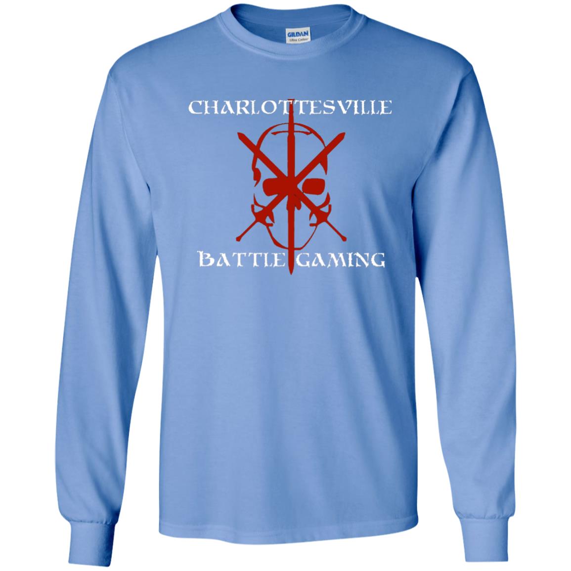 Charlottesville Battle Gaming Gamer T-shirt Carolina Blue