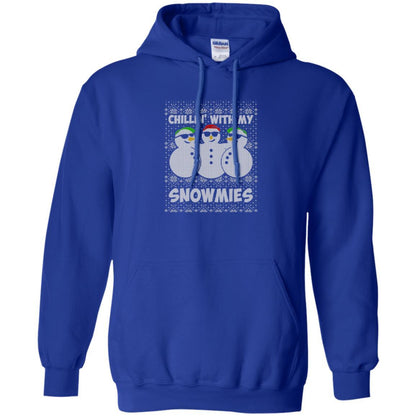 Christmas T-shirt Chillin With My Snowmies Royal