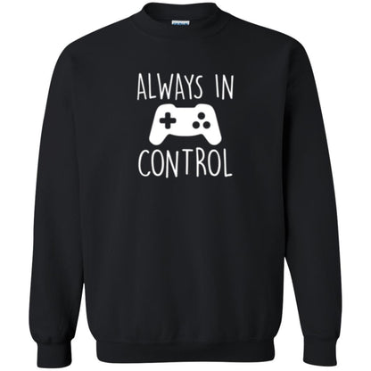 Gamer T-shirt Always In Control Video Game Black