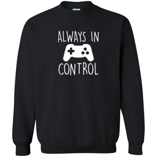 Gamer T-shirt Always In Control Video Game Black