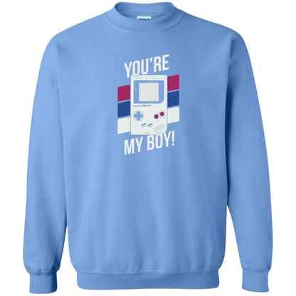 You_re My Boy Stripe Graphic Game Shirt For Boy Carolina Blue