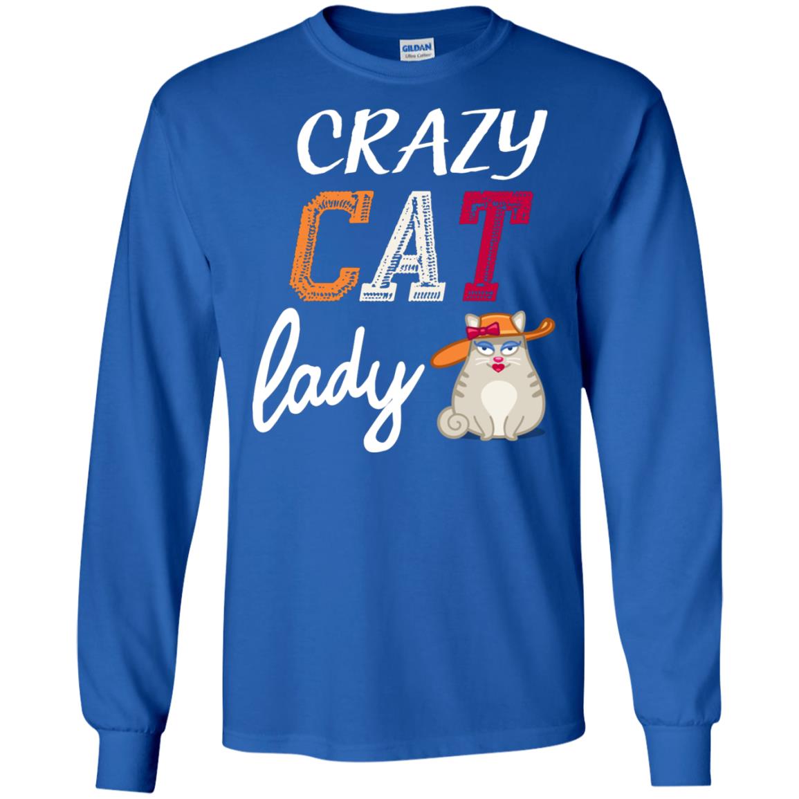 Crazy Cat Lady Chicken Shirt For Girls Womens Royal