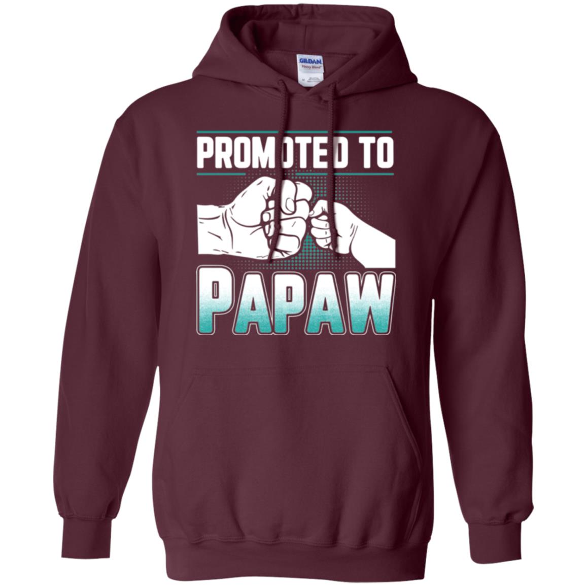 Promoted To Papaw Papa T-shirt Maroon