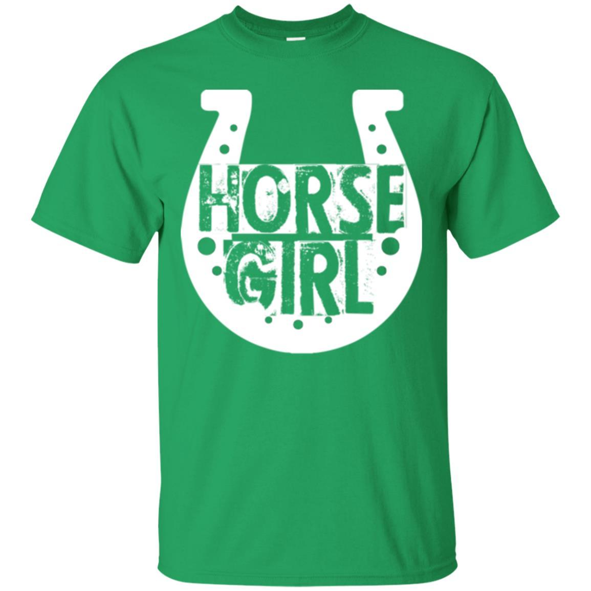 Horse Girl T-shirt I Love My Horses Racing Irish Green