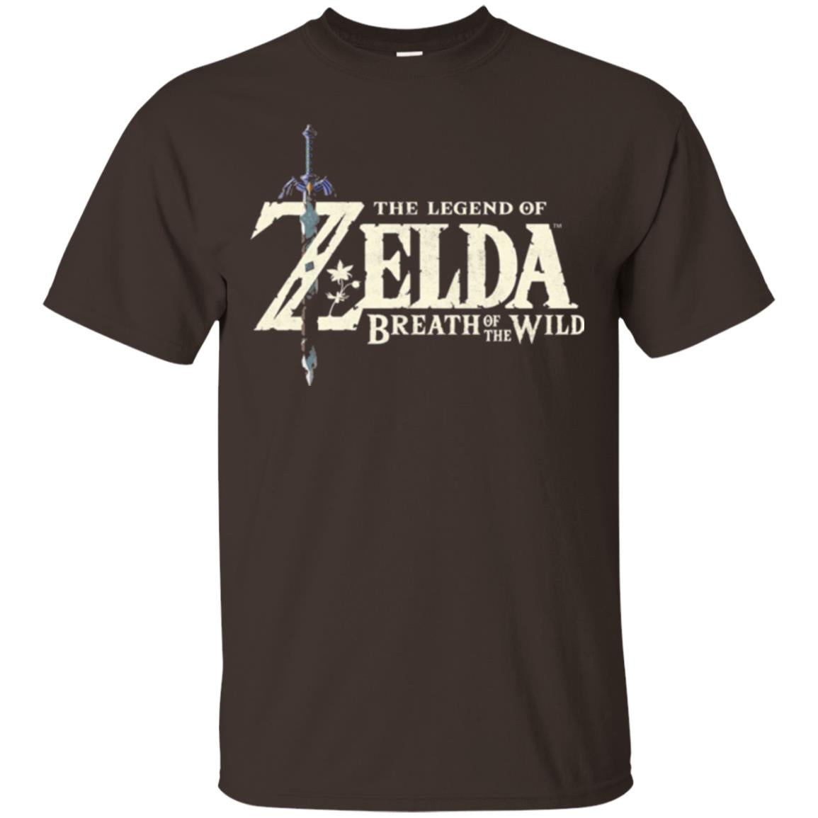 Game T-shirt Nintendo Zelda Breath Of The Wild Dark Chocolate