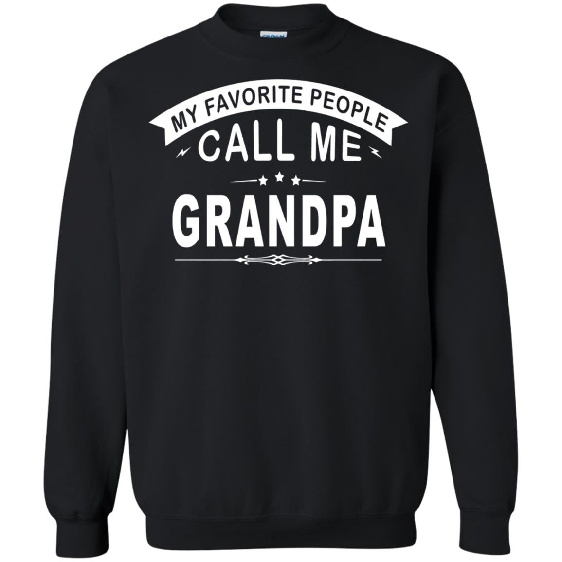My Favorite People Call Me Grandpa Papa T-shirt Black