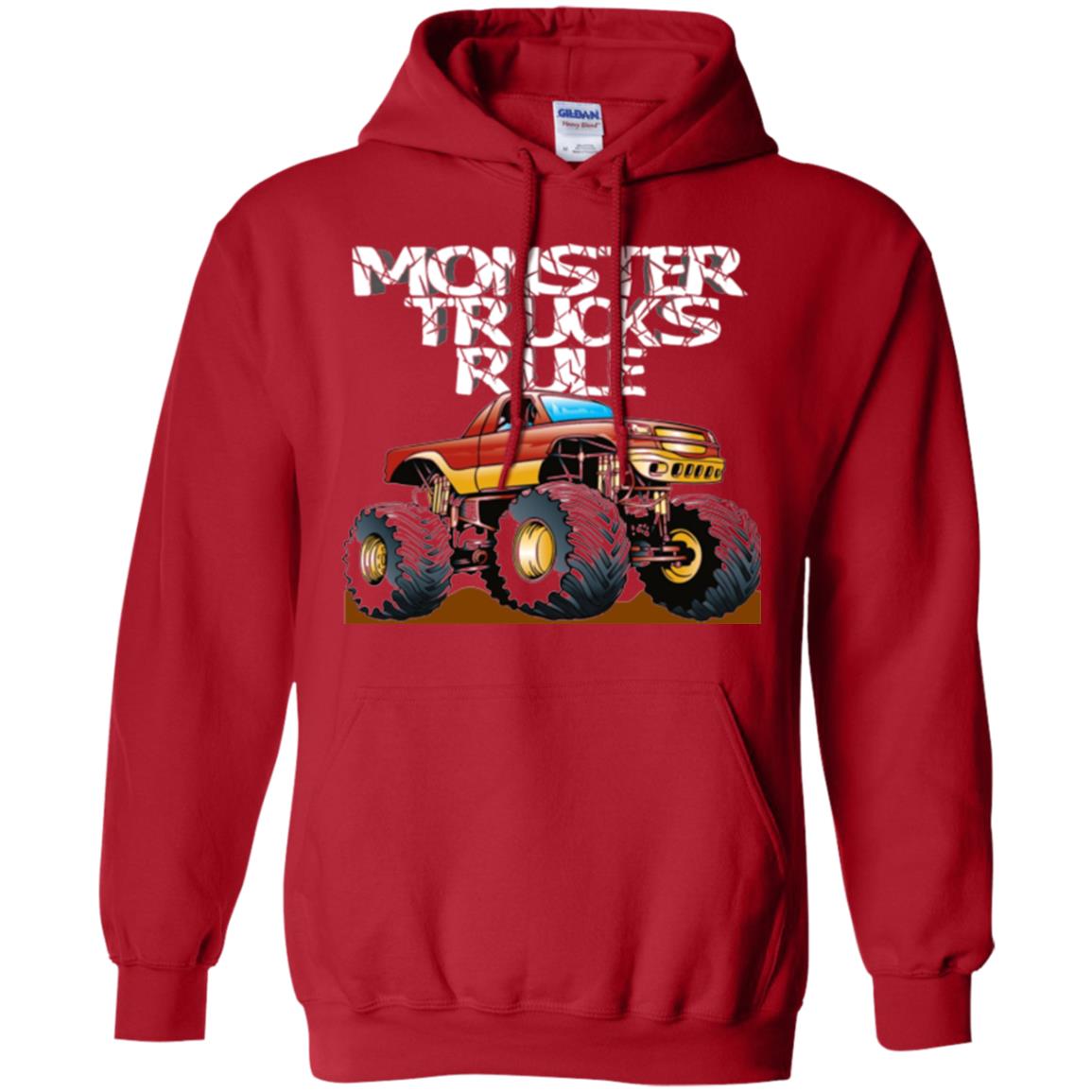 Monster Trucks Rule T-shirt Red