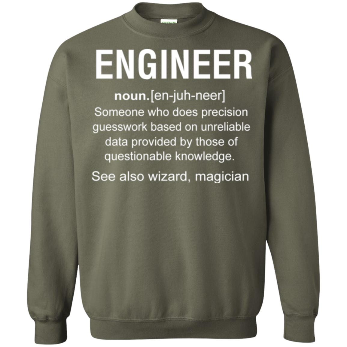 Engineer Someone Who Does Precision Guesswork Based On Unreliable Data Provided By Those Of Questionable Knowledge Military Green