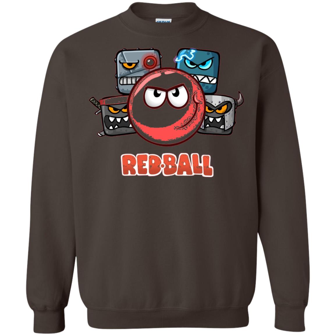 Red Ball 4 The Crew Game Lover T-shirt Dark Chocolate