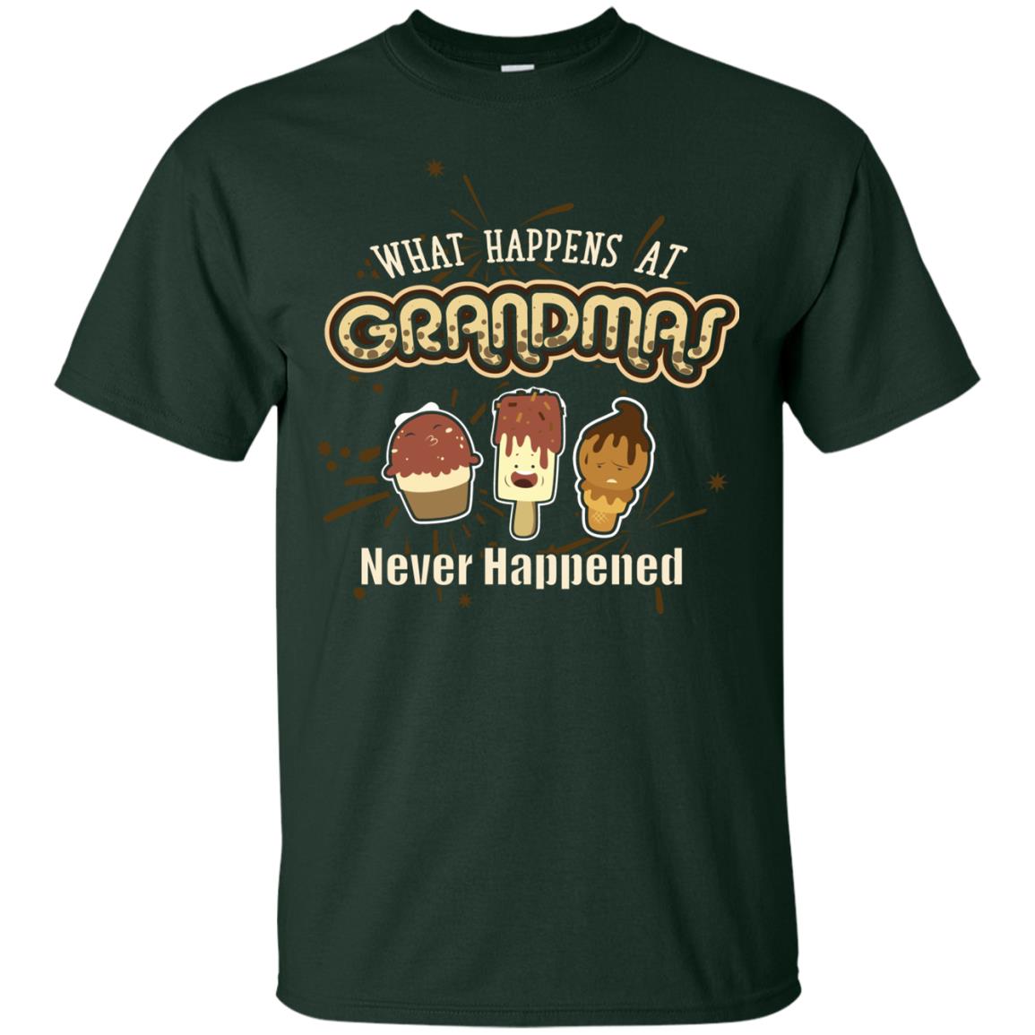 What Happens At Grandmas Never Happened Family Shirt Forest