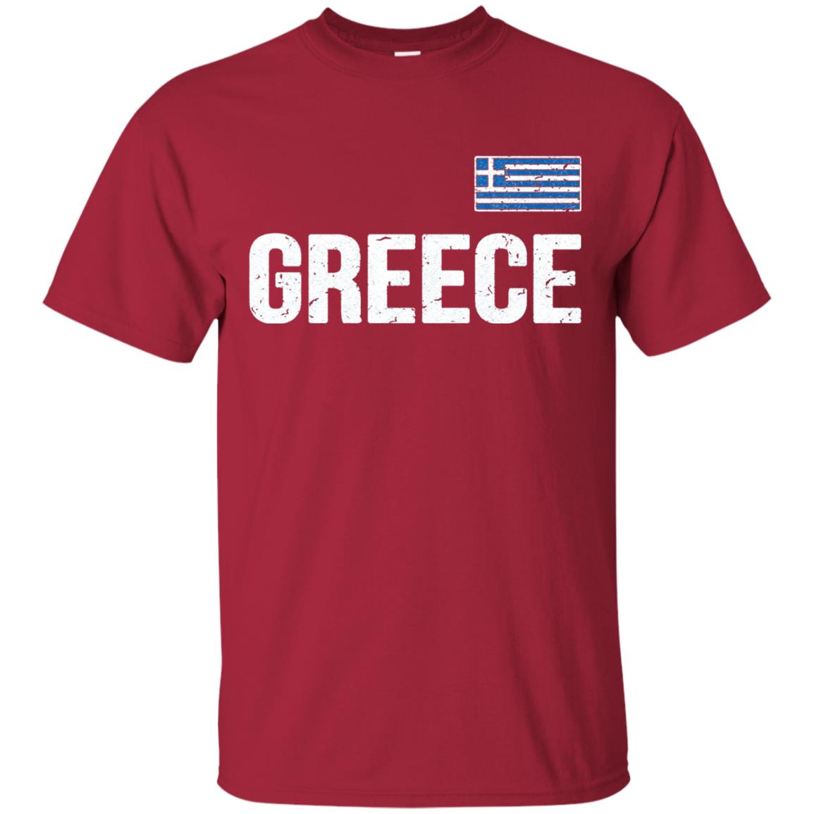 Greece T-shirt Greek Flag Cardinal