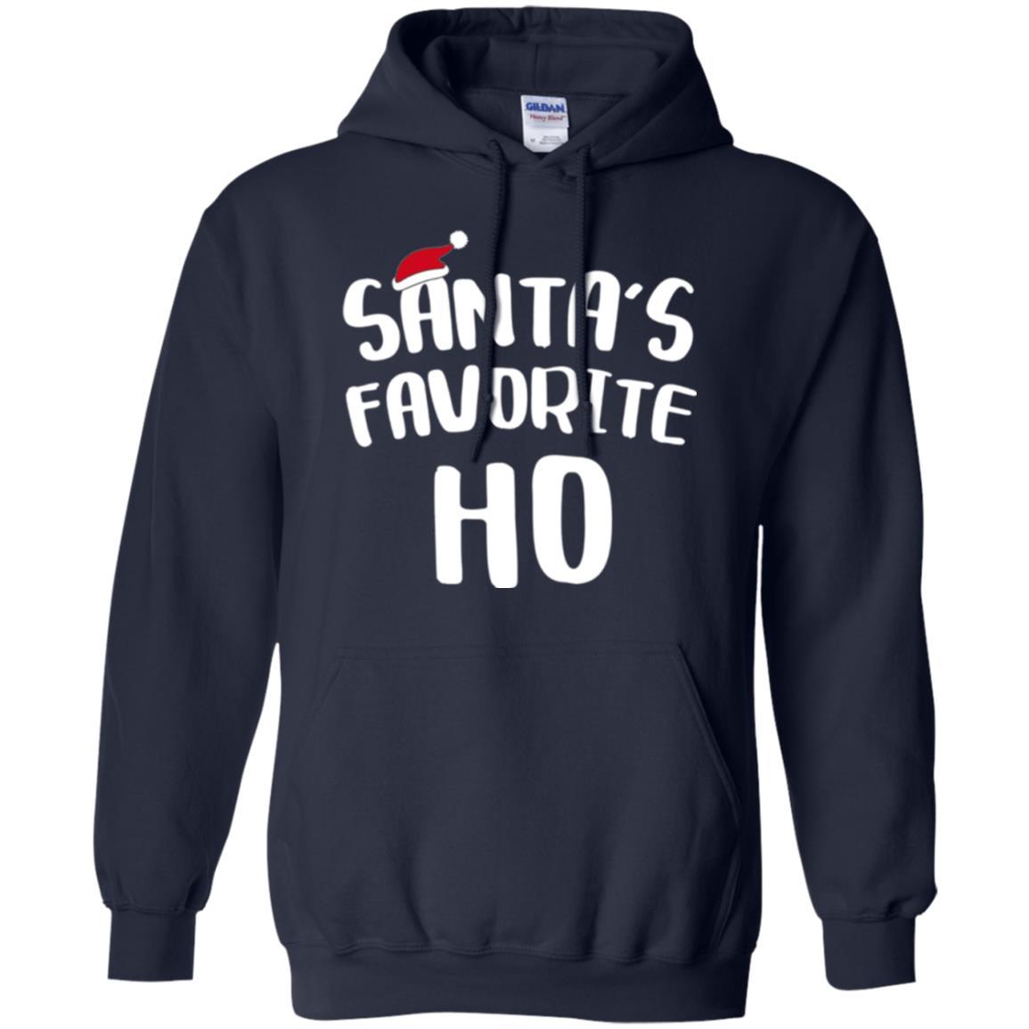 Christmas T-shirt Santa's Favorite Ho T-shirt Navy