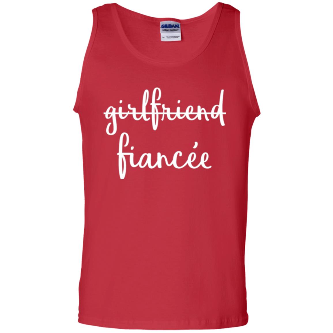 Fiance Engagement Party T-shirt Girlfriend Fiancee Red