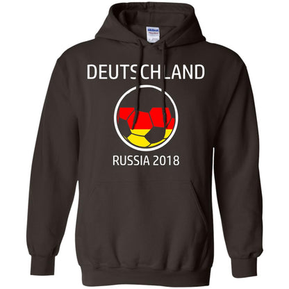 Deutschland Team Russia 2018 Soccer Fan T-shirt Dark Chocolate