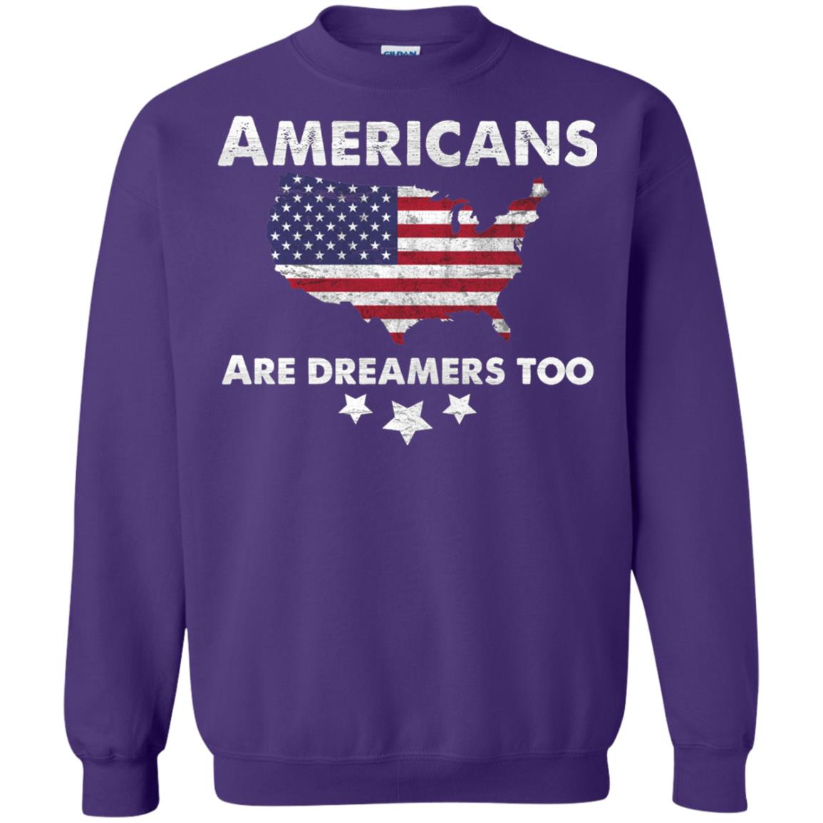 Anti Trump T-shirt Americans Are Dreamers Too Purple