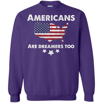Anti Trump T-shirt Americans Are Dreamers Too Purple