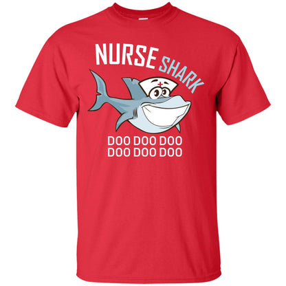 Nurse Shark Doo Doo Doo Shark Nursing Shirt Red