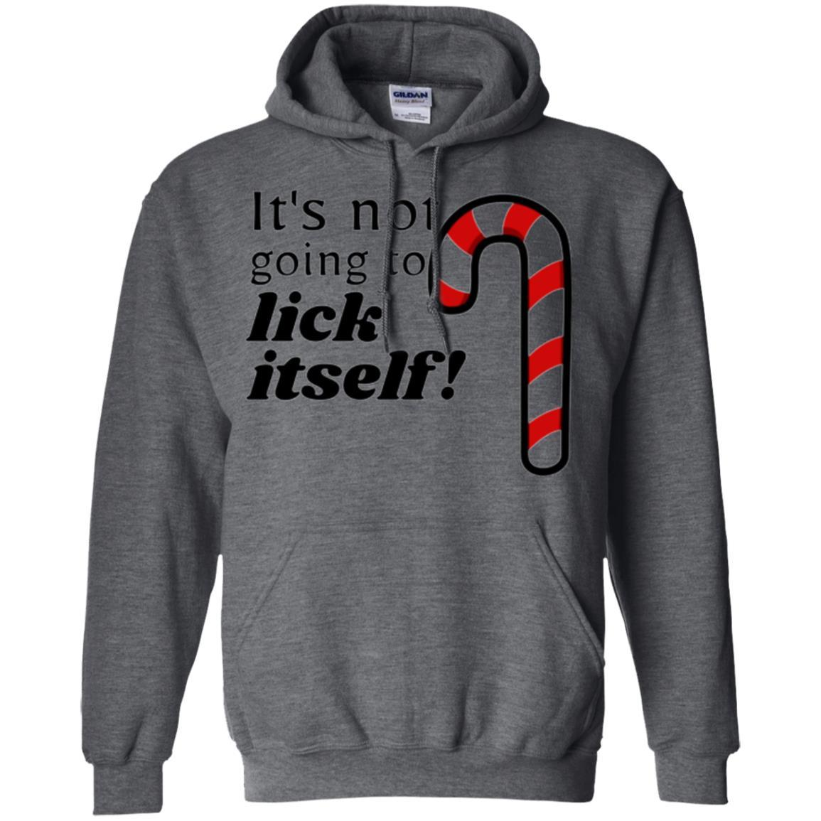 Christmas T-shirt It_s Not Going To Lick Itself Dark Heather