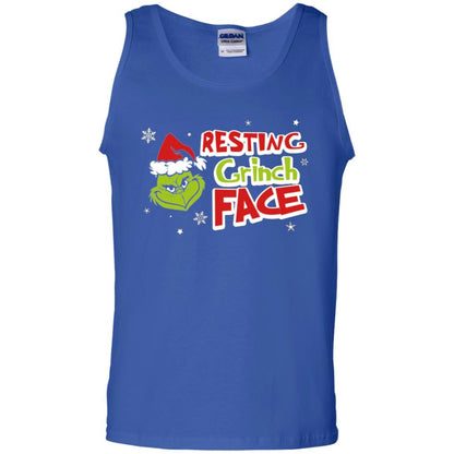 Christmas T-shirt Resting Grinch Face Royal