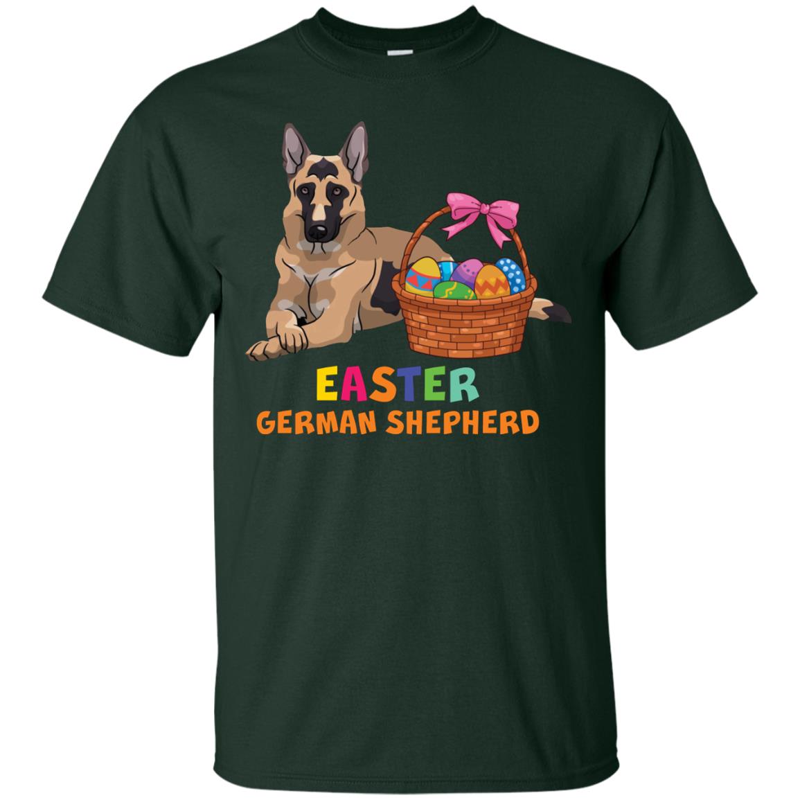 Easter German Shepherd Dog Lover T-shirt For Easter Forest