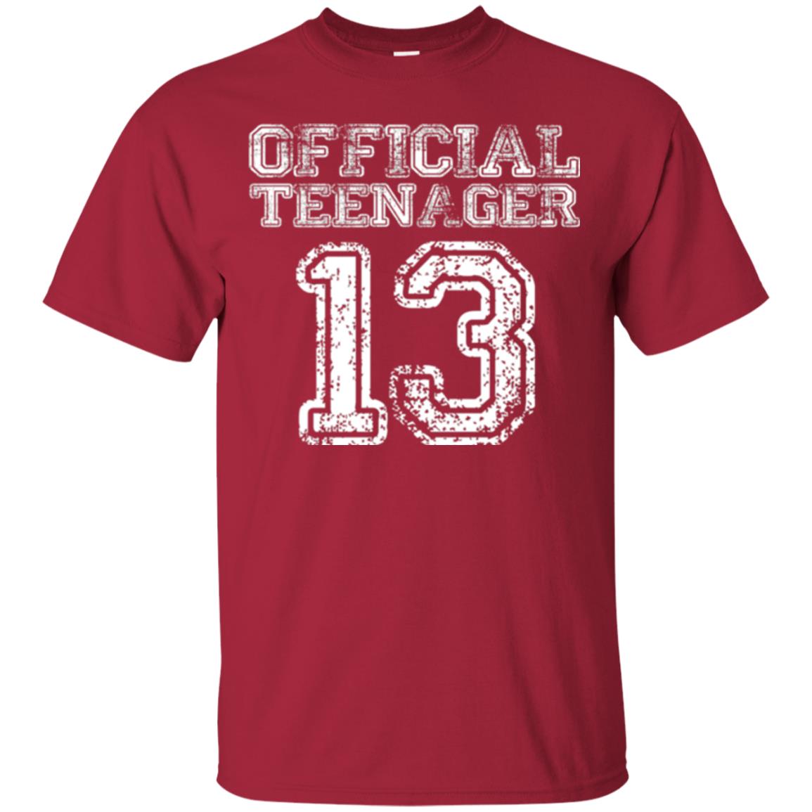 Brithday T-shirt Official Teenager T-shirt Cardinal