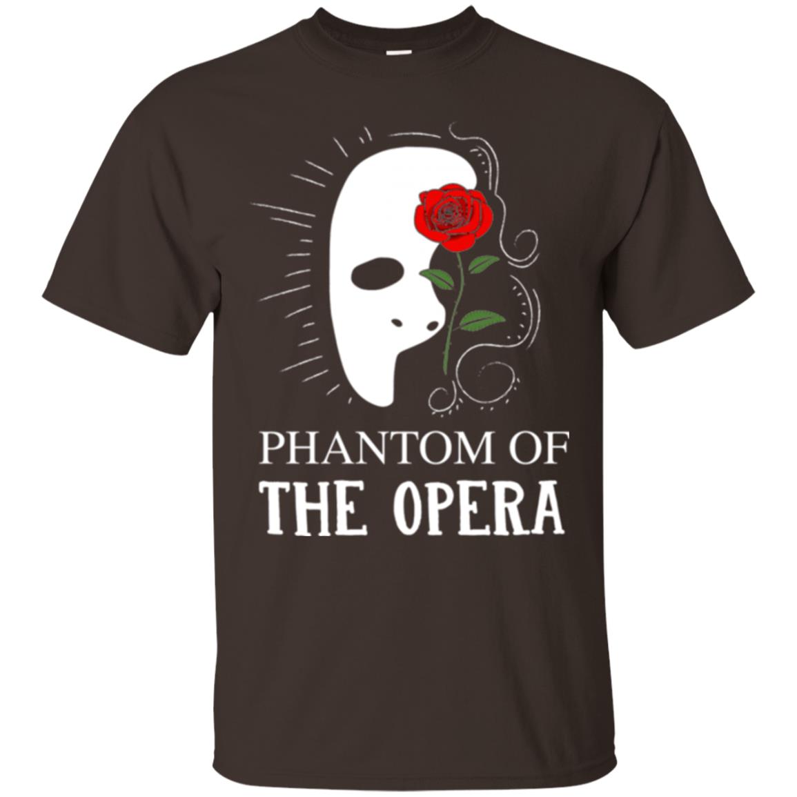Phantom And The Opera Roses T-shirt Dark Chocolate