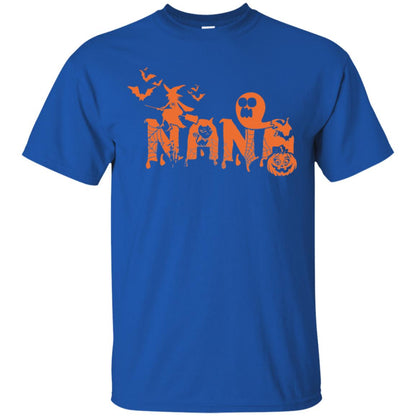 Halloween Pumpkin Nana Grandma Grandmom Shirt Royal