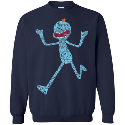 Cartoon T-shirt It_s Mr. Meeseeks Typography Navy