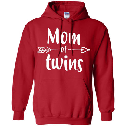 Mom Of Twins Mother's Day Mommy T-shirt Red