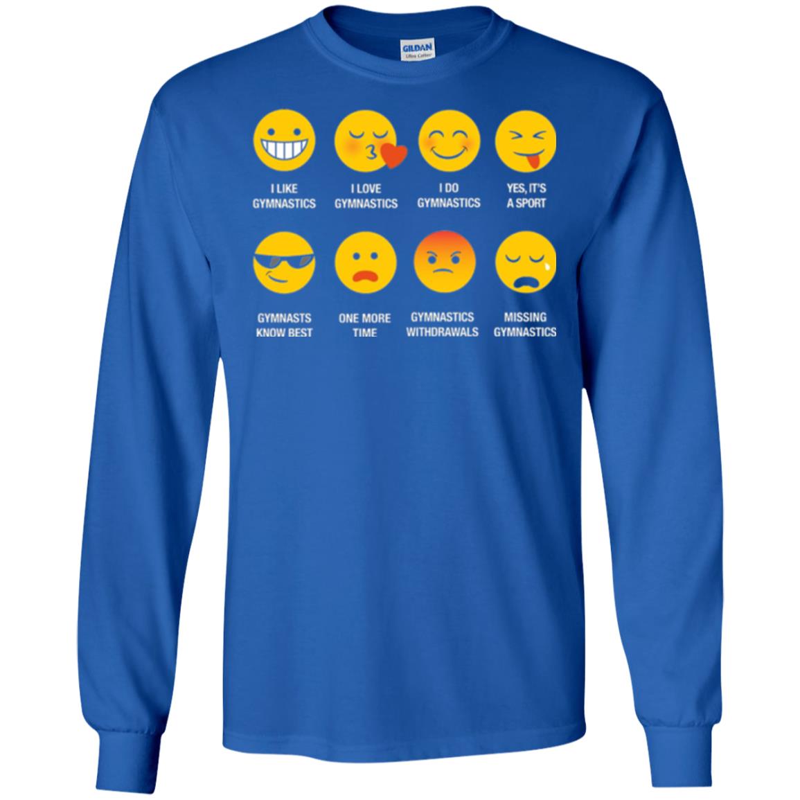Gymnastic Lovers T-shirt Emoji Royal