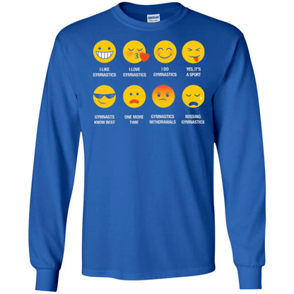 Gymnastic Lovers T-shirt Emoji Royal