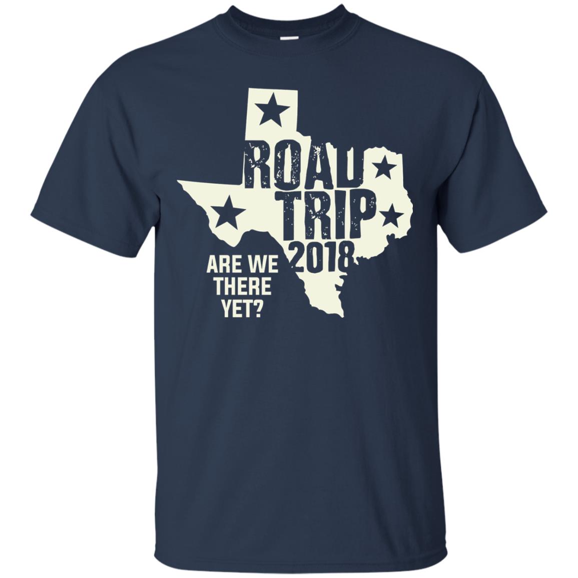 Texas Road Trip 2018 Funny Family Vacation Shirt Navy