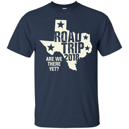 Texas Road Trip 2018 Funny Family Vacation Shirt Navy